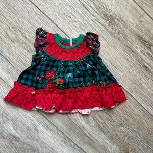 Matilda Jane Mini Me Holiday Doll Clothes Boughs of Holly Tunic NWOT